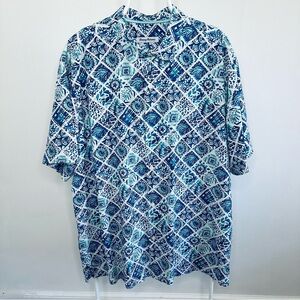 NWOT Tommy Bahama Mosaic Tiles Island Zone Short Sleeve Shirt